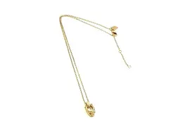 COACH コーチ シグネチャー ラインストーン ネックレス ペンダント アクセサリー レディース ピンクゴールド系 DK8537