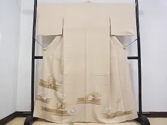 平和屋着物■色留訪問着　地紙重ね草花文　金彩　ますいわ屋扱い　逸品　DAAD5449rt