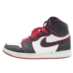 NIKE ナイキ 555088-062 Air Jordan 1 Retro High OG ブラッドライン エアジョーダン1 レトロ ハイ スニーカー ホワイト系 ブラック系 レッド系 27.5cm【中古】
