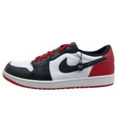 NIKE ナイキ 23SS CZ0790-106 Air Jordan 1 Retro Low OG Black Toe エアジョーダン1 レトロ ロー OG  ブラック トゥ ローカット スニーカー レッド系 32cm【新古品】【未使用】【中古】
