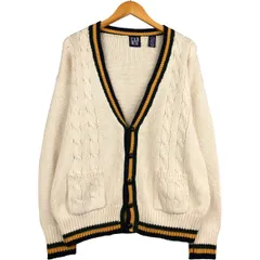 古着 90年代 ギャップ GAP オールドギャップ ケーブル編み コットンニットカーディガン メンズL相当 ヴィンテージ/eaa595846