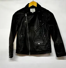 ● 服  UNITED ARROWS BEAUTY&YOUTH 革ジャン ブラック レディース Sサイズ 羊革 ユナイテッドアローズ ビューティーアンドユース