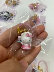 ハローキティ トレーディングマスコット ストラップ メイド ピンク