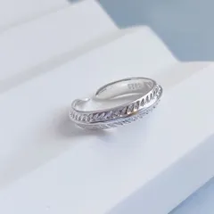 リング 指輪 S925 シルバー フェザー 羽根 シンプル ユニセックス フォークリング フリーサイズ お揃い ペア プレゼント ギフト バレンタイン ホワイトデー 卒業式 入学式 新生活 普段使い おしゃれ 送料無料 即購入OK 最短当日〜翌日発送