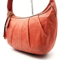 ✨良品✨ coach y2k  leather hand bag accessory  pouch light brown vintageコーチ ハンドバッグ