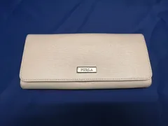 FURLA レザー 長財布 オフホワイト