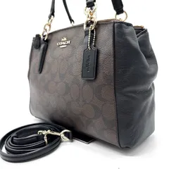 ?良品?coach y2k 2way shoulder bag signature pvc hand bag brown ladies コーチ 2way ショルダーバッグ