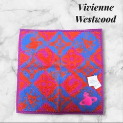 未使用 Vivienne Westwood ヴィヴィアンウエストウッド ハンカチ オーブ パープル オレンジ ブルー ブランド小物