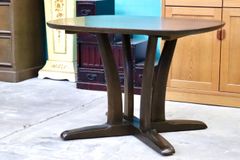 三越家具 ブルージュ USEDバタフライ ダイニングテーブル 机 ラタン