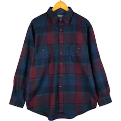 古着 70年代 ペンドルトン PENDLETON チェック柄 ウールシャツ USA製 メンズL相当 ヴィンテージ/eaa600803