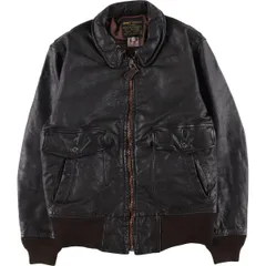 古着 アヴィレックス AVIREX G-2タイプ U.S. NAVY レザーフライトジャケット USA製 メンズM相当/eaa575042