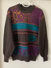 美品　長袖ニットトレーナー　ブラウン　L