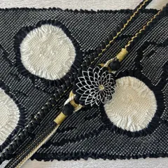 振袖用帯揚、帯締セット　黒