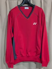 YONEX ヨネックス 秋冬 ヒートカプセル Vスウェット トレーニングウェア M 赤