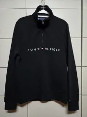 Tommy Hilfiger トミーヒルフィガー ロゴ ハーフ ジップアップ スウェット