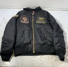 [紫波75-2-1114st]ALPHA INDUSTRIES STRICT-G ALPHA MA-1 NATUS [기동전사 건담 ZZ] 하만 칸 모델 [병매] [중고] [맨즈]