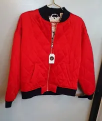 リーバイス X ディズニー コラボ キルティング ブルゾン ジャケット レッド S