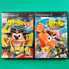 【2枚セット】PS2 クラッシュ・バンディクー4 さくれつ！魔神パワー クラッシュ・バンディクー がっちゃんこワールド プレイステーション2
