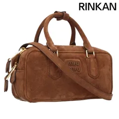 MIUMIU スウェード ワンショルダーバッグ エンボスロゴ ベージュ 初期 MiuMiu】ワンダー シアリング バッグ (MiuMiu/ショルダーバッグ