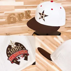 美品/廃番【ニューエラ×アストロズ】ASG1986 パッチ キャップ 白×茶
