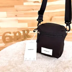 未使用【サンドクヴィスト】オーガニック コットン スクエア ショルダーバッグ 黒