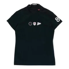 サイズ：1 PEARLY GATES パーリーゲイツ 2023年モデル ハイネック 半袖Tシャツ  ネイビー系 [240101562051] ゴルフウェア レディース ストスト