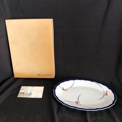 KORANSHA 花柄 楕円形皿 金縁付き - メルカリ