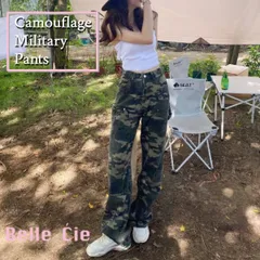 カーゴパンツ ミリタリーパンツ レディース ロングパンツ カーゴポケット ボトムス ストリート アウトドア カジュアル ズボン 丈夫 ワイドシルエット ワイドパンツ 大きいサイズ ジーンズ アメカジ 迷彩 カモフラ ミリタリー 韓国ファッション 韓国 服