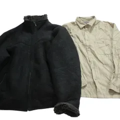 古着卸 まとめ売り レザー ジャケット MIX 2枚セット (メンズ ) 裏地ボア スタンドカラー シャツジャケット 中古 古着 NC6260