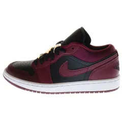 NIKE (ナイキ) WMNS AIR JORDAN 1 LOW DARK BEETROOT ウィメンズ エアジョーダン1 ローカットスニーカー ブラック/レッド US7/24.0cm DB6491-600