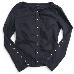 Vintage 00s old diesel スナップ ドローコード 長袖シャツ カットソー Snap Drawcord Long Sleeve Shirt Cut Sew archive y2k black 黒