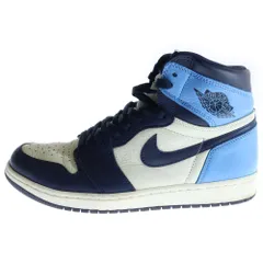 NIKE (ナイキ) AIR JORDAN 1 RETRO HIGH OG エアジョーダン1 オブシディアン ユニバーシティブルー ハイカットスニーカー 555088-140