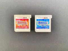 【七重浜店34-1-251115】 中古品 ポケットモンスター オメガルビー アルファサファイア Nintendo 3DS ニンテンドー 2本セット ソフトのみ ポケモン