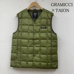 グラミチ TAION コラボ インナーダウン ベスト ユニセックス ライトダウン 防寒 G2FU-J083-TG メンズ M ISItems【USED】【古着】【中古】50146871