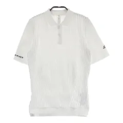 サイズ：M ADIDAS GOLF アディダスゴルフ HB3568 ニット半袖ポロシャツ  ホワイト系 [240101558892] ゴルフウェア レディース ストスト