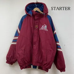 スターター 90s スターター NHL コロラド アバランチ フルジップアップ 中綿 ジャケット スタジャン アノラック メンズ L ISItems【USED】【古着】【中古】50146891