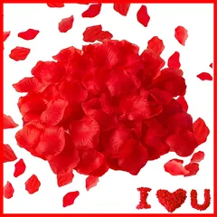 赤色 バラの花びら パーティー用飾り クリスマス お祝い 誕生日 結婚式 飾り プロポーズ 造花 薔薇 2000枚セット 花びら