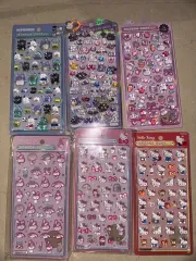 ボンボン ドロップ ダイアリーデコ 携帯デコ ステッカー ハッピー団V Hello Kitty マイメロディ 幽霊 うさぎ