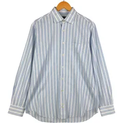 古着 バーバリー Burberry's LONDON マルチストライプ 長袖 コットンストライプシャツ スペイン製 メンズM相当/eaa600572