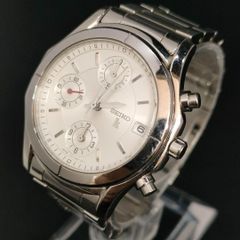 7-5134 SEIKO 7T62-0AZ0 クロノグラフ 腕時計 シルバー - メルカリ