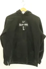 【中古】 Supreme メンズパーカー S 20AW Cross Box Logo Hooded Sweatshirt Supreme S 黒 ブラック ロゴ