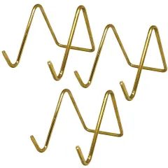 真鍮 ワイヤースタンド 小 3個セット ゴールド スマホスタンド カードスタンド 名刺立てなどに