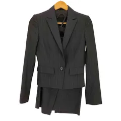 バーバリーブラックレーベル BURBERRY BLACK LABEL 1Bストライプテーラードセットアップ レディース  36