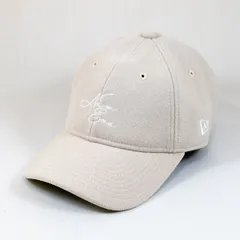 【ニューエラ正規品】ニューエラ New Era® NEW ERA® 帽子 キャップ 9TWENTY レザーストラップ ニードルフェルト トナルカラーロゴ アイボリー(商品番号：14667922)