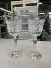 ボヘミアングラス　ワイングラス　2個セット