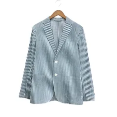 giannetta ジャンネット 2Bストライプジャケット サイズ:46 シアサッカー    ブルー メンズ / 240001170849のサムネイル
