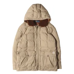 POLO Ralph Lauren ポロ ラルフローレン ジャケット ベージュ サイズ:XL | 人気 カラコラムタイプ | ヴィンテージ加工 襟ムートンボア フルジップ ダウンジャケット | アウター ブルゾン 上着【メンズ】【中古】