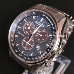 CITIZEN・シチズン☆H100 AT6050-54E電波ソーラーチタン腕時計 - メルカリ