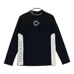 サイズ：2 CECIL McBEE green セシルマクビーグリーン  ハイネック 長袖Tシャツ  ブラック系 [240101549963] ゴルフウェア レディース ストスト