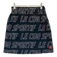 サイズ：9 LE COQ GOLF ルコックゴルフ  スカート ロゴ 総柄 ブラック系 [240101562849] ゴルフウェア レディース ストスト